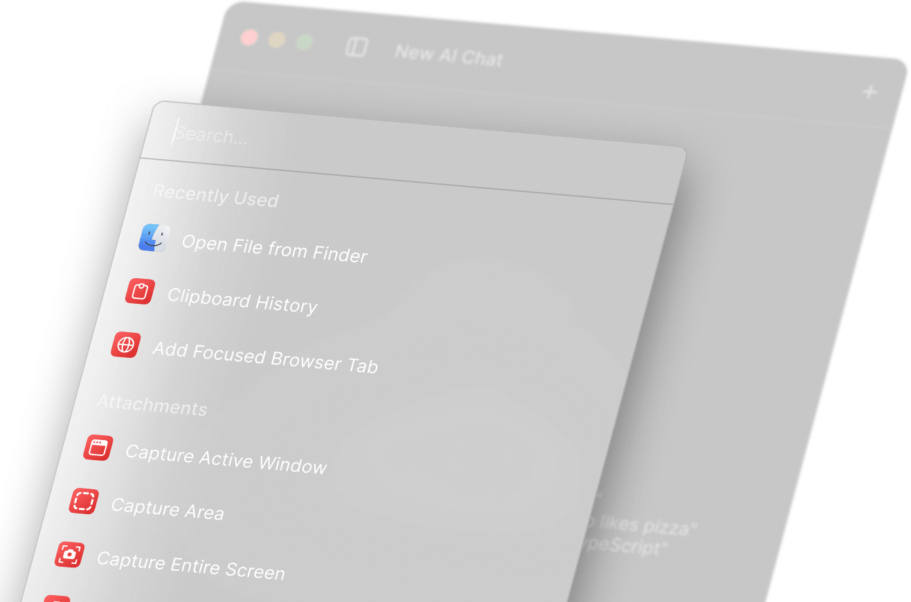 AI Chat with attachments